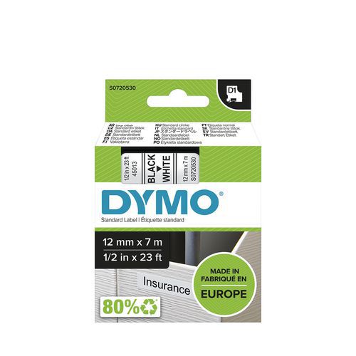 Caja de cinta D1 de 12 mm de ancho - Dymo