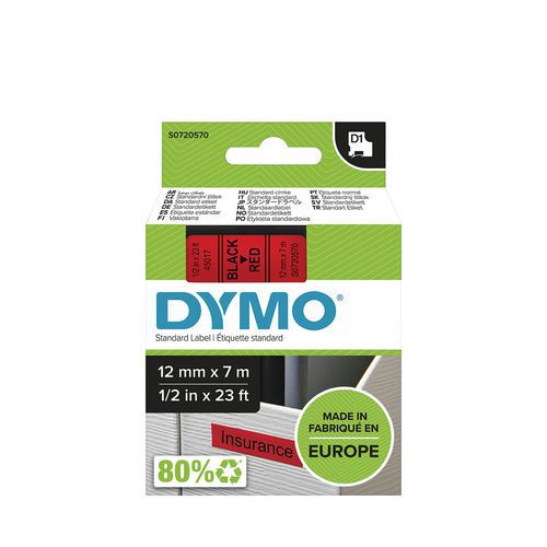 Caja de cinta D1 de 12 mm de ancho - Dymo