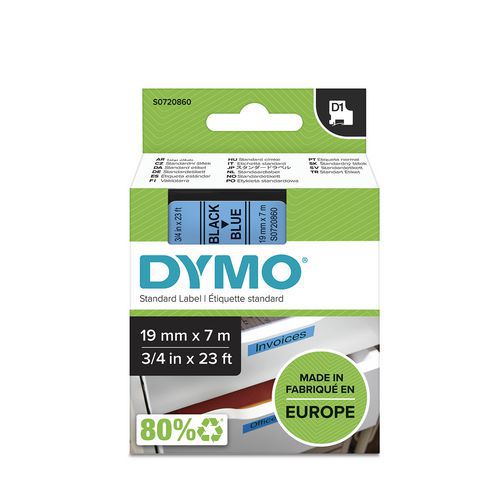 Caja de cinta D1 de 19 mm de ancho - Dymo