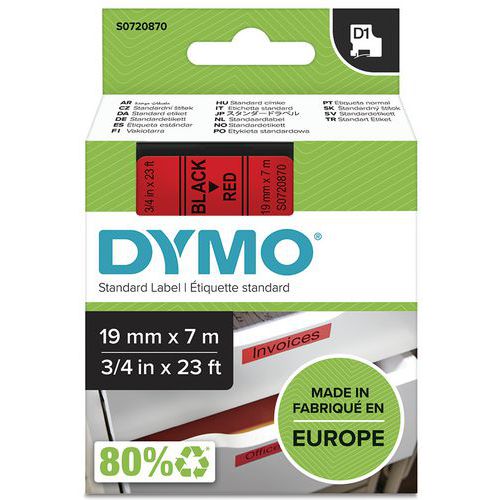 Caja de cinta D1 de 19 mm de ancho - Dymo