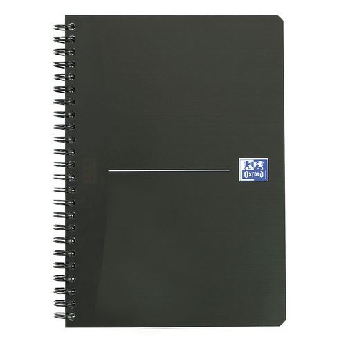 Cuaderno Smart Black 148x210 180p 90g líneas negro - Oxford