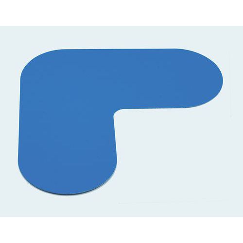 PVC adhesivo de marcado en suelo - Paso de peatones 180 x 180 mm - Gergosign