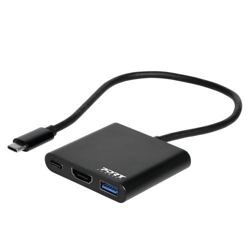 Miniestación de carga USB-C + USB-A + HDMI - Port Connect