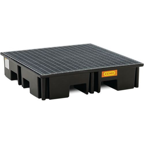 Caja de retención de polietileno para palé 220/4 - 120x120 cm - Cemo Caja de retención de polietileno para palé 220/4 - 120x120 cm - Cemo