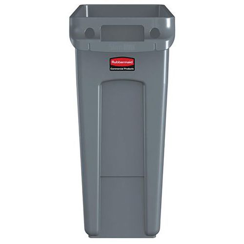 Contenedor Slim Jim® gris con ventilación - 60 L - Rubbermaid