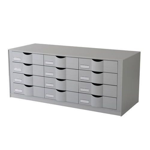 Cajonera 3 columnas - Gris - Paperflow Cajonera 3 columnas - Gris - Paperflow
