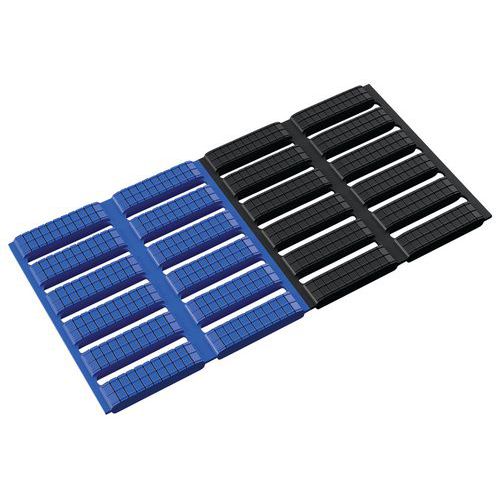 Rejilla flexible de Flexipath - Marcado alterno negro/amarillo - En rollo - Plastex