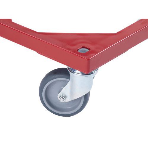Base para caja norma Europa - Ruedas de goma