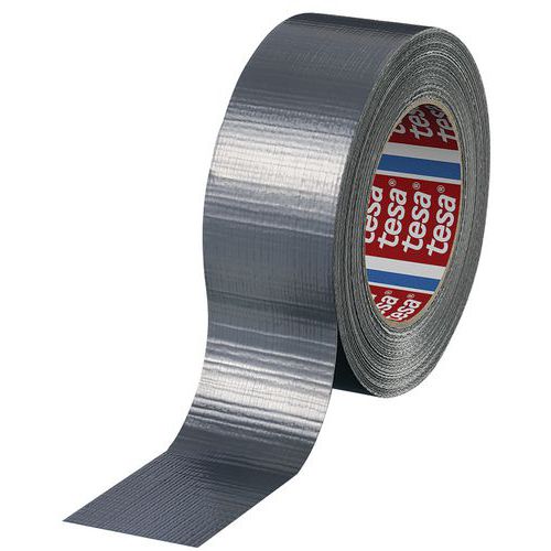 Económica cinta americana de tela 4613 - Gris - 50 m x 48 mm - tesa