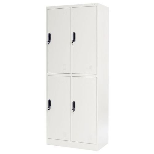 Taquilla metal 4 casill. gris - 2 columnas - Manutan Expert Taquilla metal 4 casill. gris - 2 columnas - Manutan Expert
