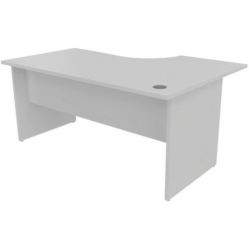 Mesa de oficina compacta - Base CON panel - Gris - Manutan Expert Mesa de oficina compacta - Base CON panel - Gris - Manutan Expert