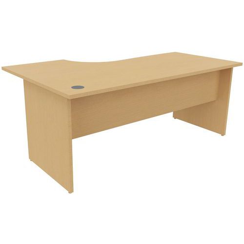 Mesa de oficina compacta - Patas panel - Haya - Manutan Expert Mesa de oficina compacta - Patas panel - Haya - Manutan Expert