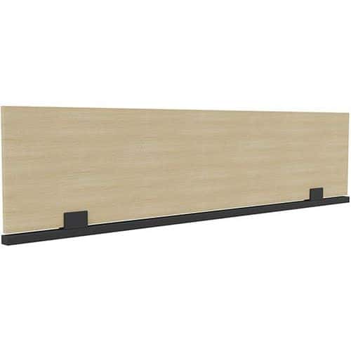 Panel de fondo color roble/antracita para escritorio bench X4