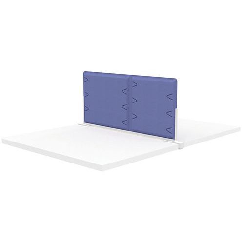 Pantalla de separación de tejido con pinza de fijación para escritorio X4 - 80 cm