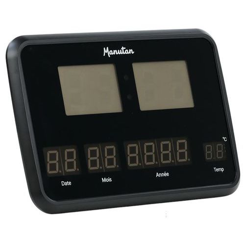 Reloj de pared LED rectangular grande - Manutan Expert