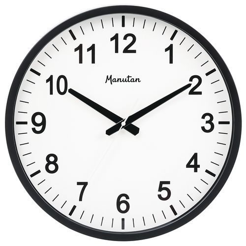 Reloj de pared analógico de cuarzo de 40 cm de diámetro - Manutan Expert
