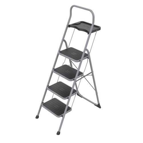 Escalerilla plegable de acero de 2 a 4 peldaños Artuconfort - Tubesca-Comabi