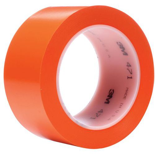 Cinta adhesiva de vinilo 471 - Naranja - 33 m - 3M™