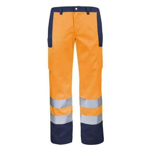 Pantalón de trabajo de alta visibilidad Fluo Base XP - Cepovett Safety
