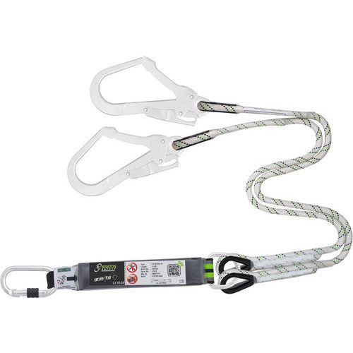 Eslinga doble con absorbedor de energía, cuerda de 1,5 m, andamios - Kratos Safety