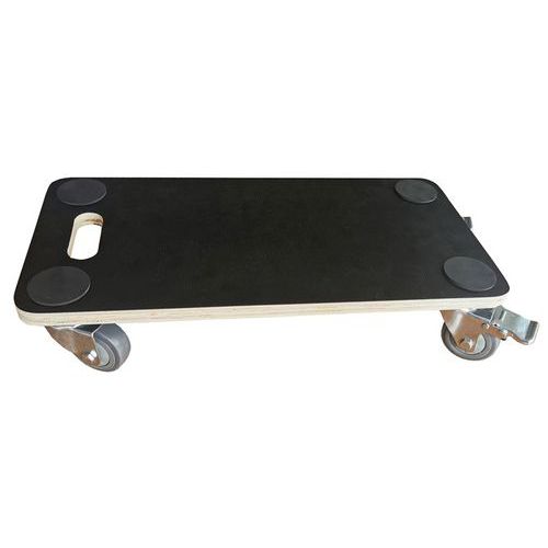 Plataforma rodante de madera con asa - 200 kg - Manutan Expert Plataforma rodante de madera con asa - 200 kg - Manutan Expert