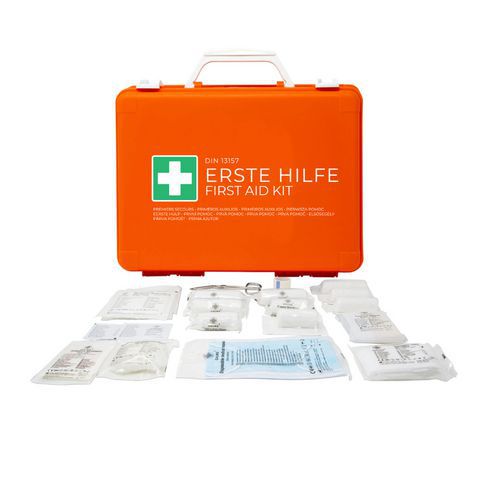 Bolsa de primeros auxilios naranja Medic 1 - DIN 13157 Bolsa de primeros auxilios naranja Medic 1 - DIN 13157