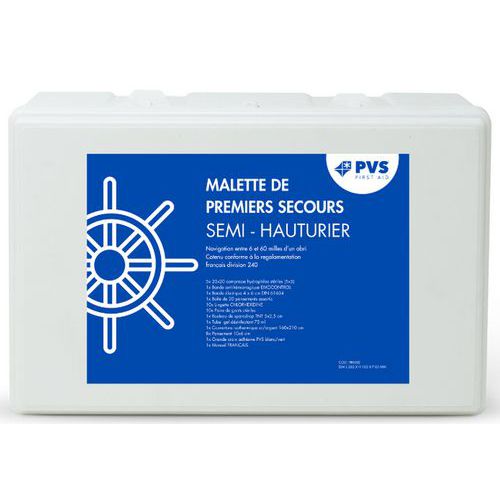 Kit náutico de primeros auxilios Eurokit - Entre 6 y 60 NM Kit náutico de primeros auxilios Eurokit - Entre 6 y 60 NM