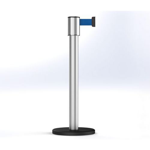 Poste Storetrac anodizado con cinta de 10 m - Beltrac