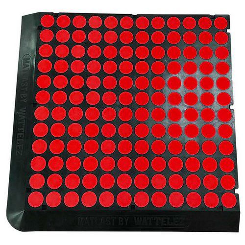 Alfombrilla antifatiga Matlast - 55,5 x 55,5 cm - 2 bordes - Wattelez