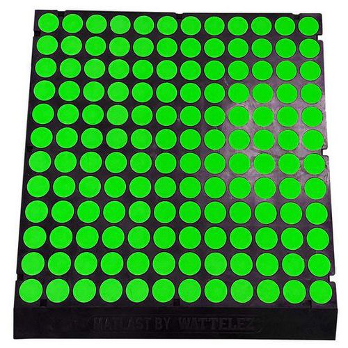 Alfombrilla antifatiga Matlast - 55,5 x 50 cm - 1 borde - Wattelez