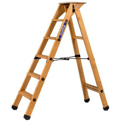Escalera profesional de madera Lyonnais - 3 a 6 peldaños - Duarib