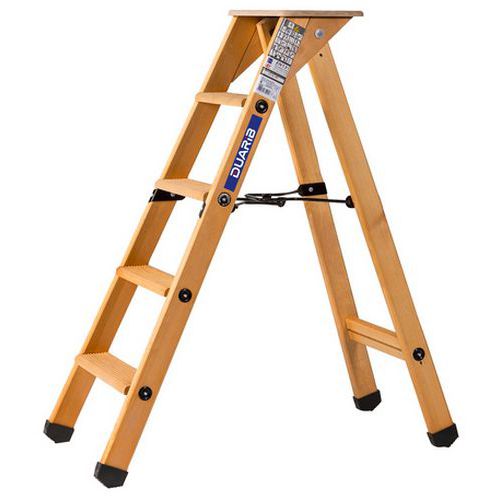 Escalera profesional de madera Lyonnais - 3 a 6 peldaños - Duarib