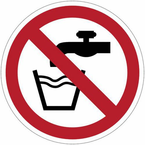 Señal de prohibición - Agua no potable - PVC - Manutan Expert Señal de prohibición - Agua no potable - PVC - Manutan Expert