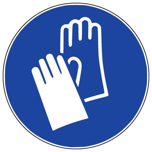 Señal - Guantes de seguridad obligatorios - PVC - Manutan Expert