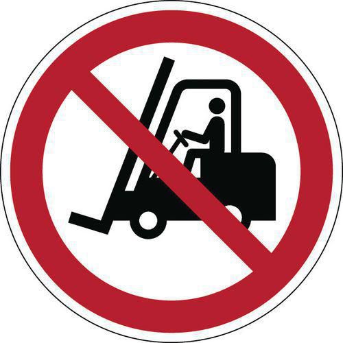 Señal - Acceso prohibido a vehículos industriales - PVC- Manutan Expert Señal - Acceso prohibido a vehículos industriales - PVC- Manutan Expert