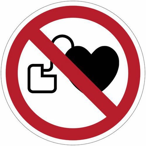 Señal - Acceso prohibido a portadores de marcapasos - PVC -- Manutan Expert Señal - Acceso prohibido a portadores de marcapasos - PVC -- Manutan Expert