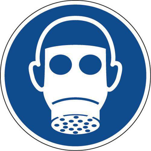 Señal - Protección de vías respiratorias - PVC - Manutan Expert Señal - Protección de vías respiratorias - PVC - Manutan Expert
