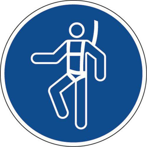 Señal - Arnés de seguridad obligatorio - PVC - Manutan Expert Señal - Arnés de seguridad obligatorio - PVC - Manutan Expert