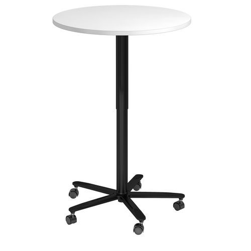 Mesa de reuniones redonda de 80 cm de altura regulable - Hammerbacher