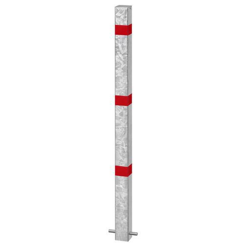 Poste de acero de 70 × 70 mm galvanizado +rojo reflectante - Croso