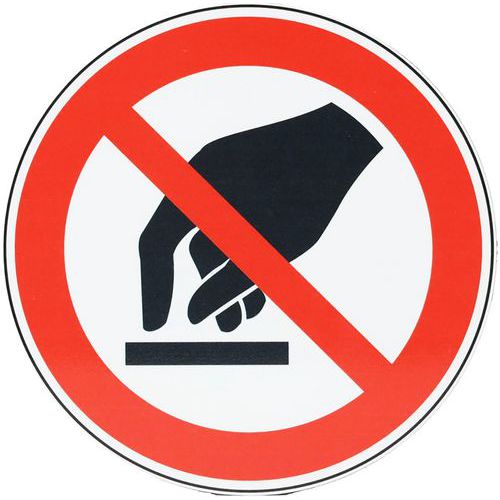 Señal de prohibición de tocar de aluminio - 200 mm - Manutan Expert Señal de prohibición de tocar de aluminio - 200 mm - Manutan Expert