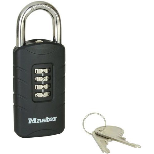 Candado de combinación y llave de emergencia - Master Lock