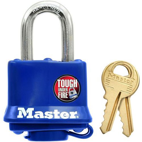 Candado de acero laminado con llaves 312EURD - Master Lock