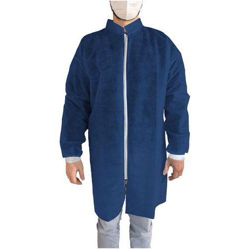 Bata desechable azul XXL de PP - OneProtek Bata desechable azul XXL de PP - OneProtek