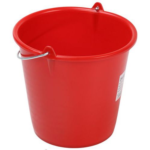 Cubo redondo de 10 L - Manutan Expert Cubo redondo de 10 L - Manutan Expert