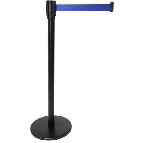 Poste negro con correa - 2 m - Manutan Expert