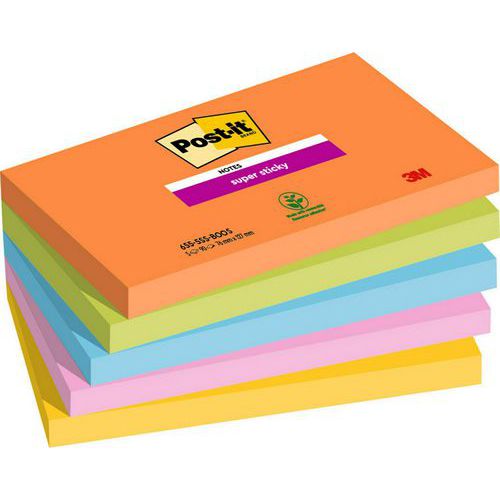 Notas Post-it Super Sticky - Boost