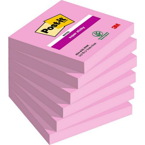 Notas Post-it Super Sticky - Rose Tropical