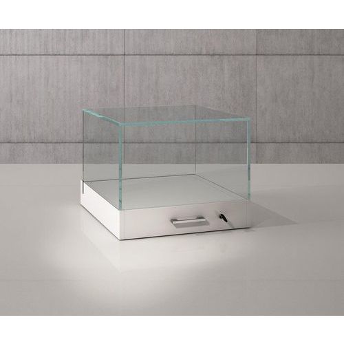 Vitrina de exposición con campana 50 x 51 x 41 cm - Blanco - Sarazino