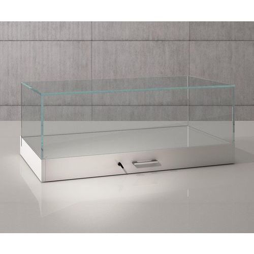 Vitrina de exposición con campana 100 x 51 x 41 cm blanco - Sarazino Vitrina de exposición con campana 100 x 51 x 41 cm blanco - Sarazino